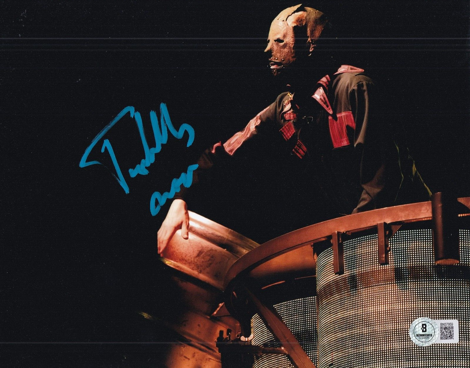 MICHAEL PFAFF signed (SLIPKNOT) Tortilla Man music 8X10 photo BECKETT BN37959