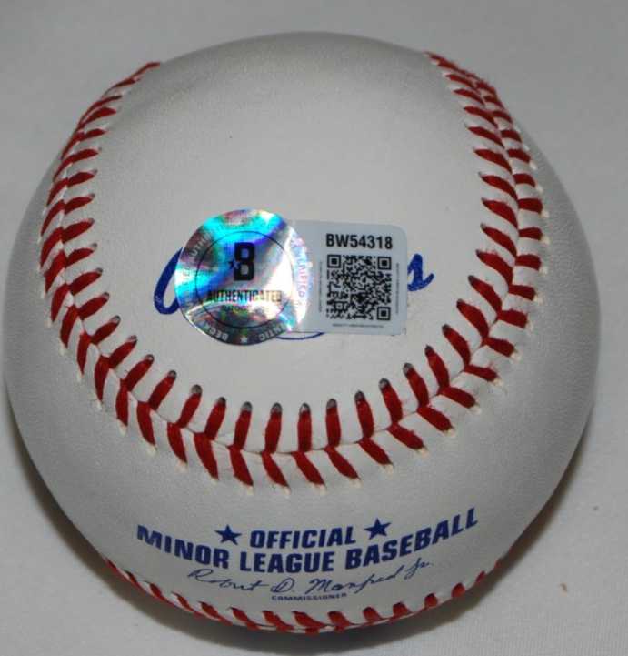 CHRIS COGHLAN signed (CHICAGO CUBS) ML Minor League baseball BECKETT BW54318