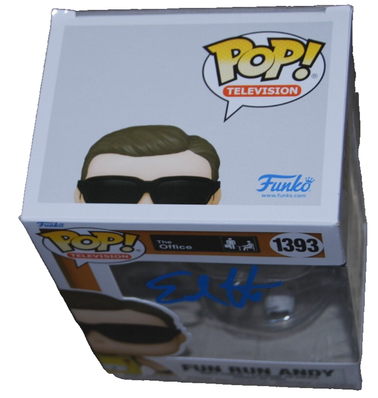 ED HELMS signed (THE OFFICE) Fun Run Andy Funko pop #1393 BECKETT BAS BQ83850
