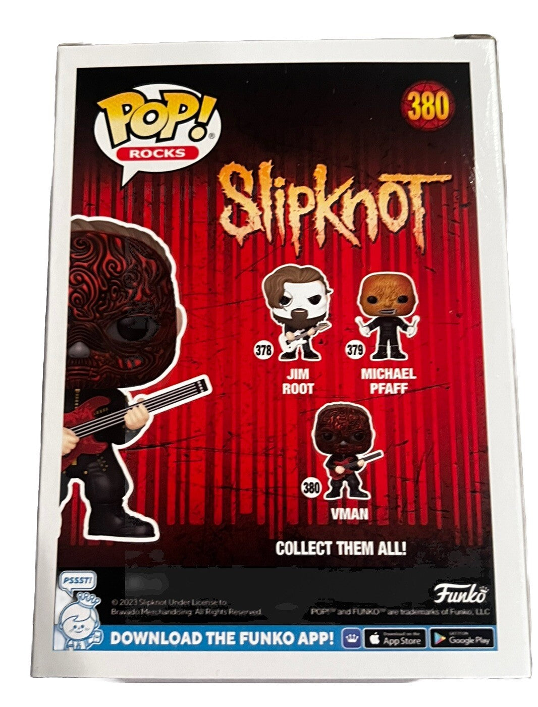 Alessandro Venturella signed (SLIPKNOT) VMAN #380 Funko Pop BECKETT BP59323