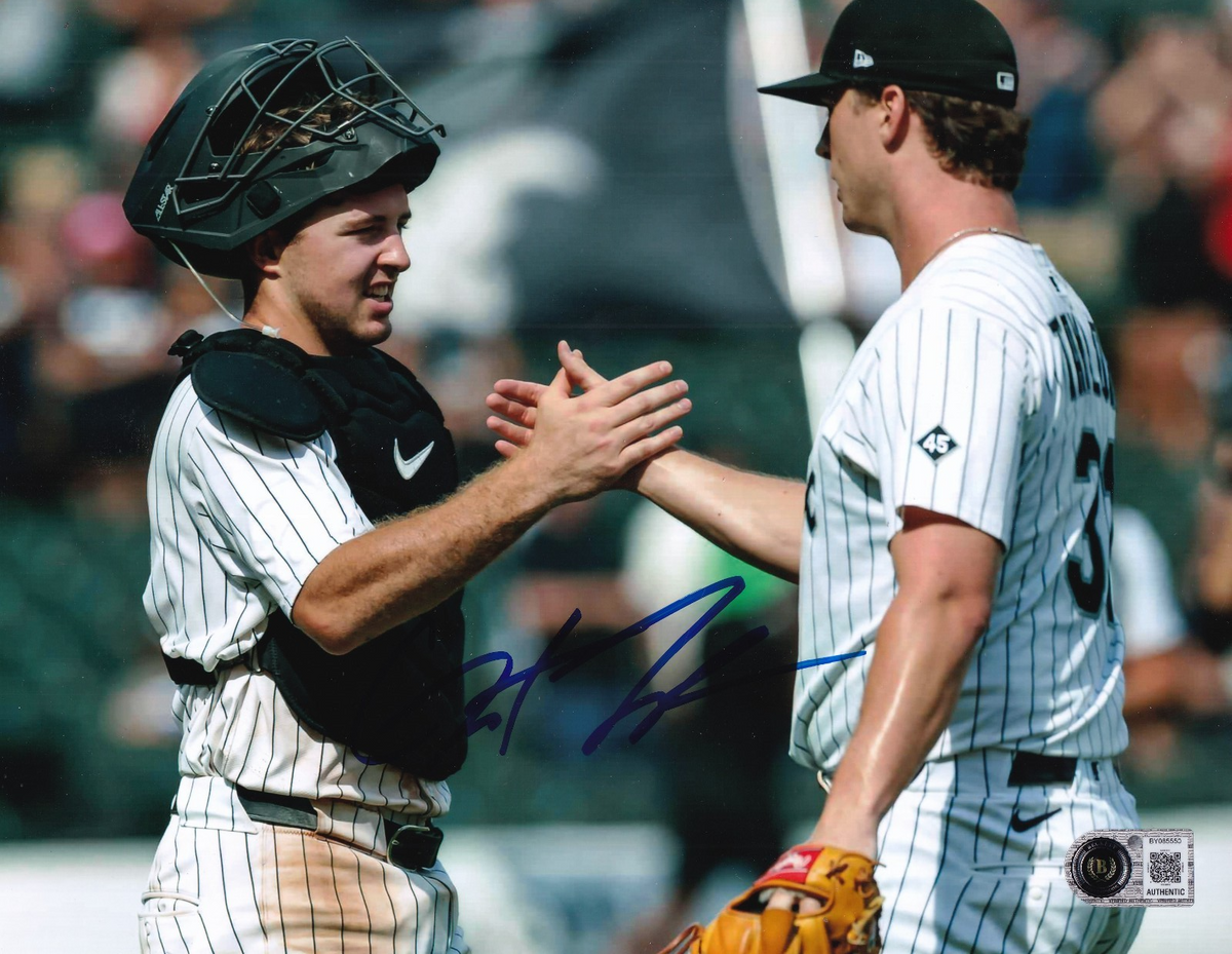 GRANT TAYLOR signed (CHICAGO WHITE SOX) baseball 8X10 photo BECKETT BY085550
