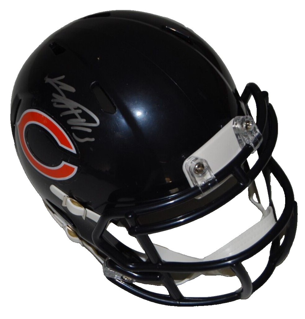 KEENAN ALLEN signed (CHICAGO BEARS) mini football helmet BECKETT BAS BN71232