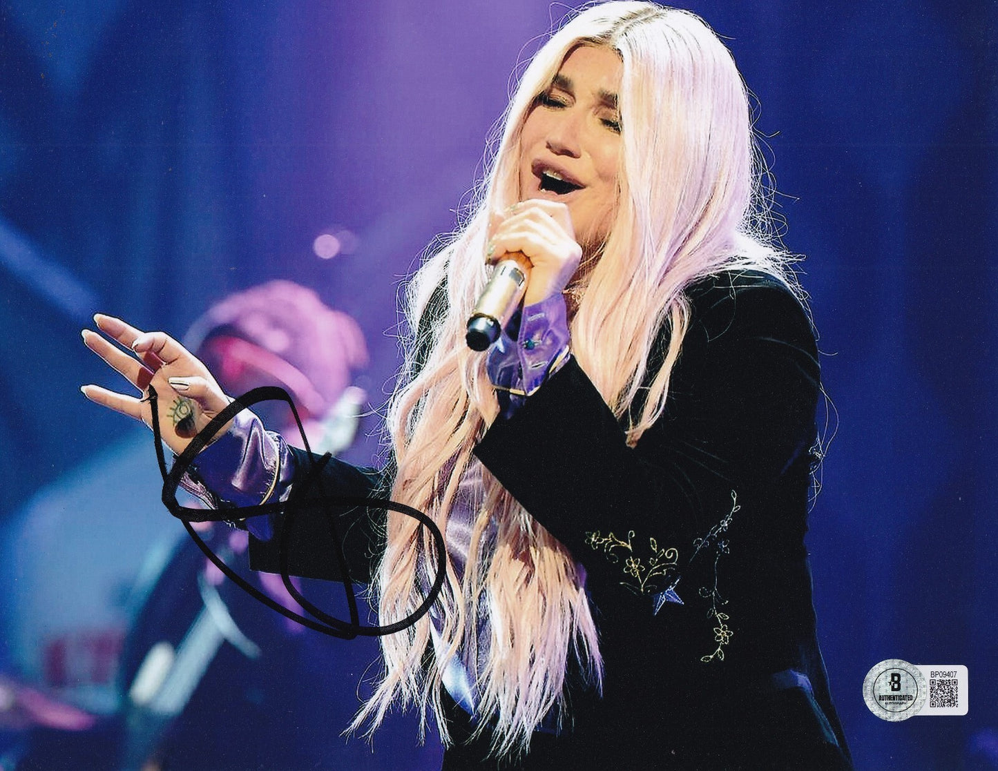 KESHA signed (JOYRIDE) Music singer TIK TOK 8X10 photo BECKETT BAS BP09407
