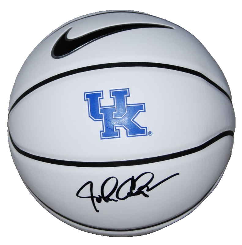 JOHN CALIPARI signed (KENTUCKY WILDCATS) Nike logo F/S basketball BECKTT BU41294