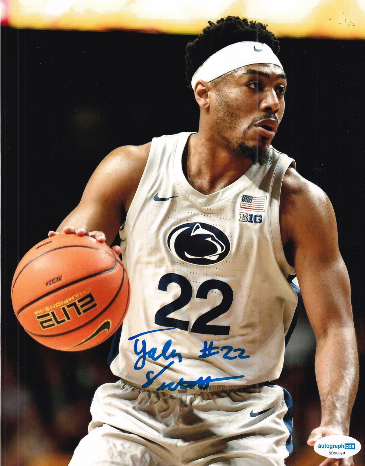 JALEN PICKETT signed PENN STATE NITTANY LIONS basketball 8X10 photo ACOA SC98679