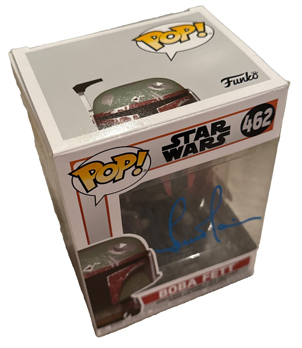 TEMUERA MORRISON signed (BOBA FETT) Mandalorian Funko Pop #462 JSA CK92745