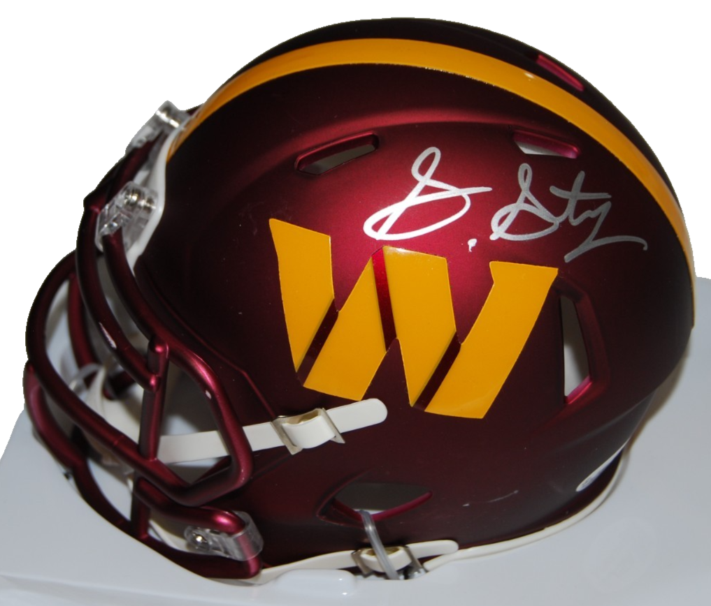 SONNY STYLES & ANTONIO WILLIAMS signed WASHINGTON COMMANDERS helmet JSA CR86314
