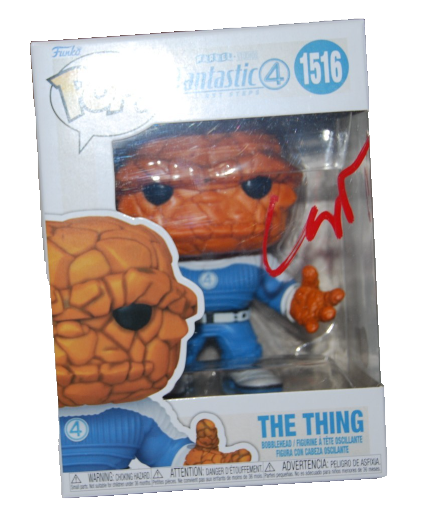 EBON MOSS-BACHRACH signed (FANTASTIC FOUR) The Thing Funko PopBECKETT BW61532