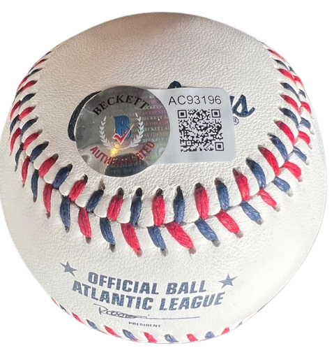 JACK MCDOWELL signed (CHICAGO WHITE SOX Atlantic League baseball BECKETT AC93196