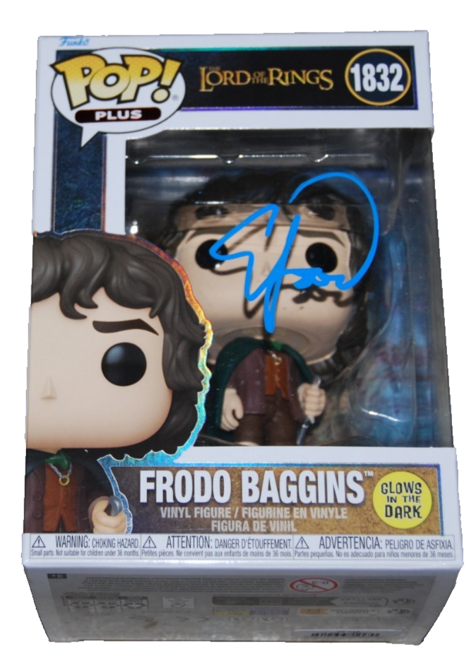 ELIJAH WOOD signed (LORD OF THE RINGS) Frodo 1832 Funko Pop Plus BECKETT BU41100