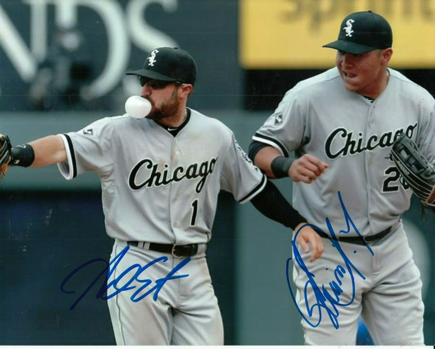 ADAM EATON & AVISAIL GARCIA signed (CHICAGO WHITE SOX) Baseball 8X10 photo W/COA