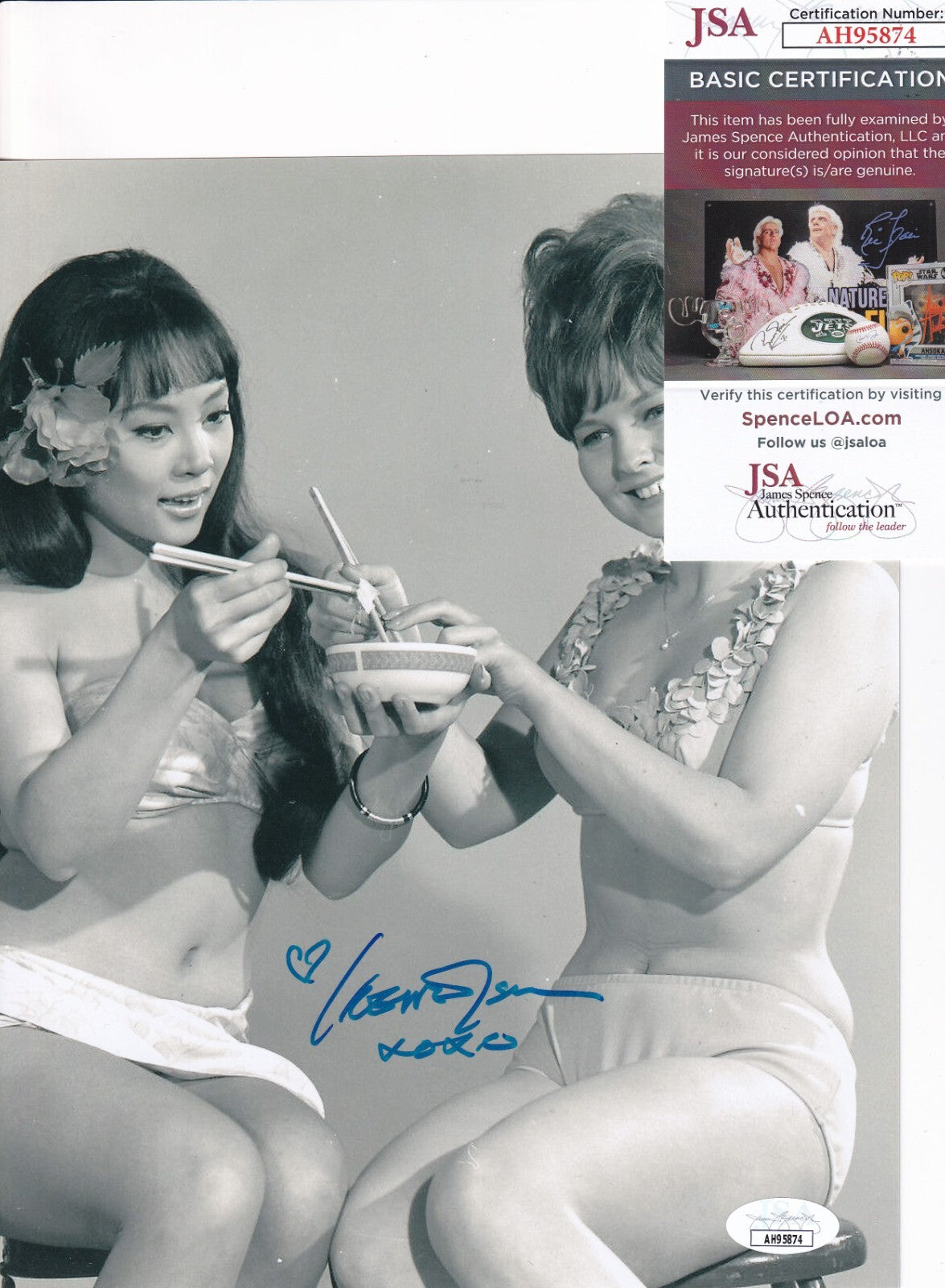 IRENE TSU signed (HOW TO SURF) MOVIE ACTRESS 8X10 photo JSA COA AH95874
