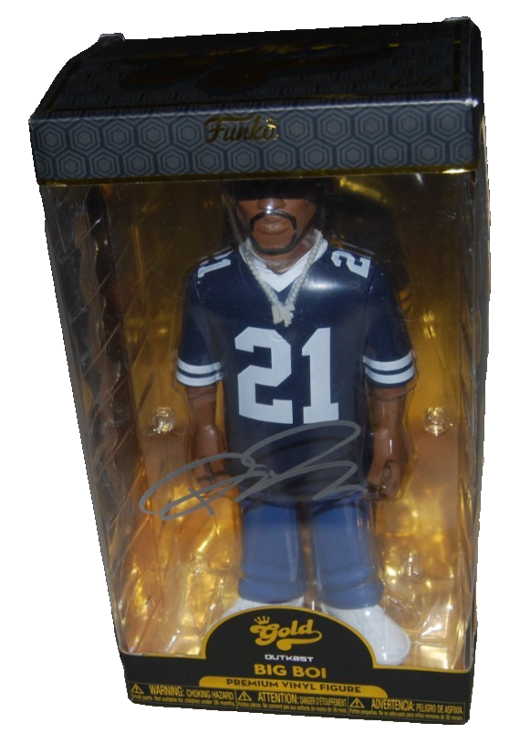 BIG BOI signed (OUTKAST) Premium gold Funko 12" Figure BECKETT BAS BV13299