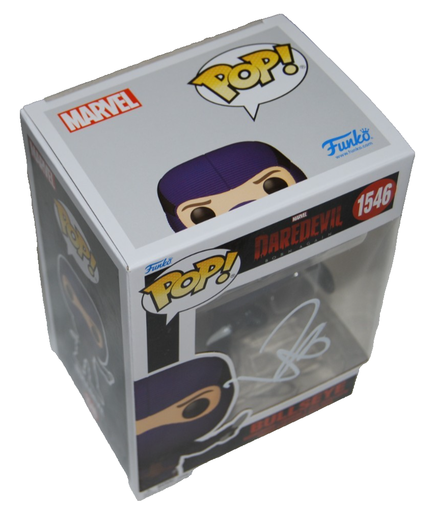 WILSON BETHEL signed (DAREDEVIL) BULLSEYE Funko Pop #1546 BECKETT BY085863