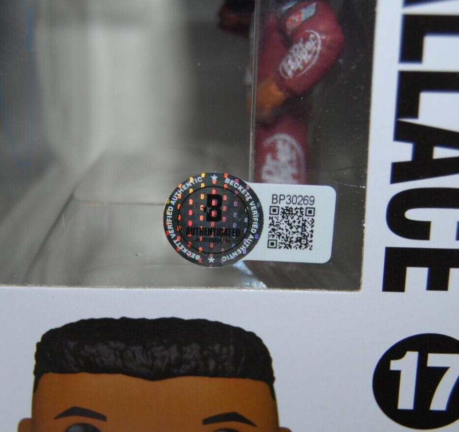 BUBBA WALLACE signed (NASCAR) autograph Racing FUNKO POP #17 BECKETT BAS BP30269