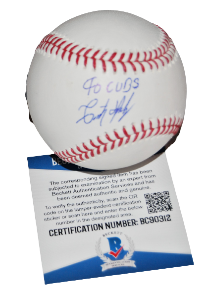 CRISTIAN HERNANDEZ signed (CHICAGO CUBS) OML baseball BECKETT BAS BC90312