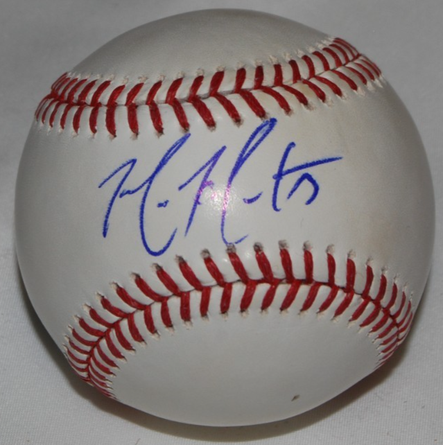 MIKE MONTGOMERY signed (CHICAGO CUBS) OML Major League baseball BECKETT BW61557