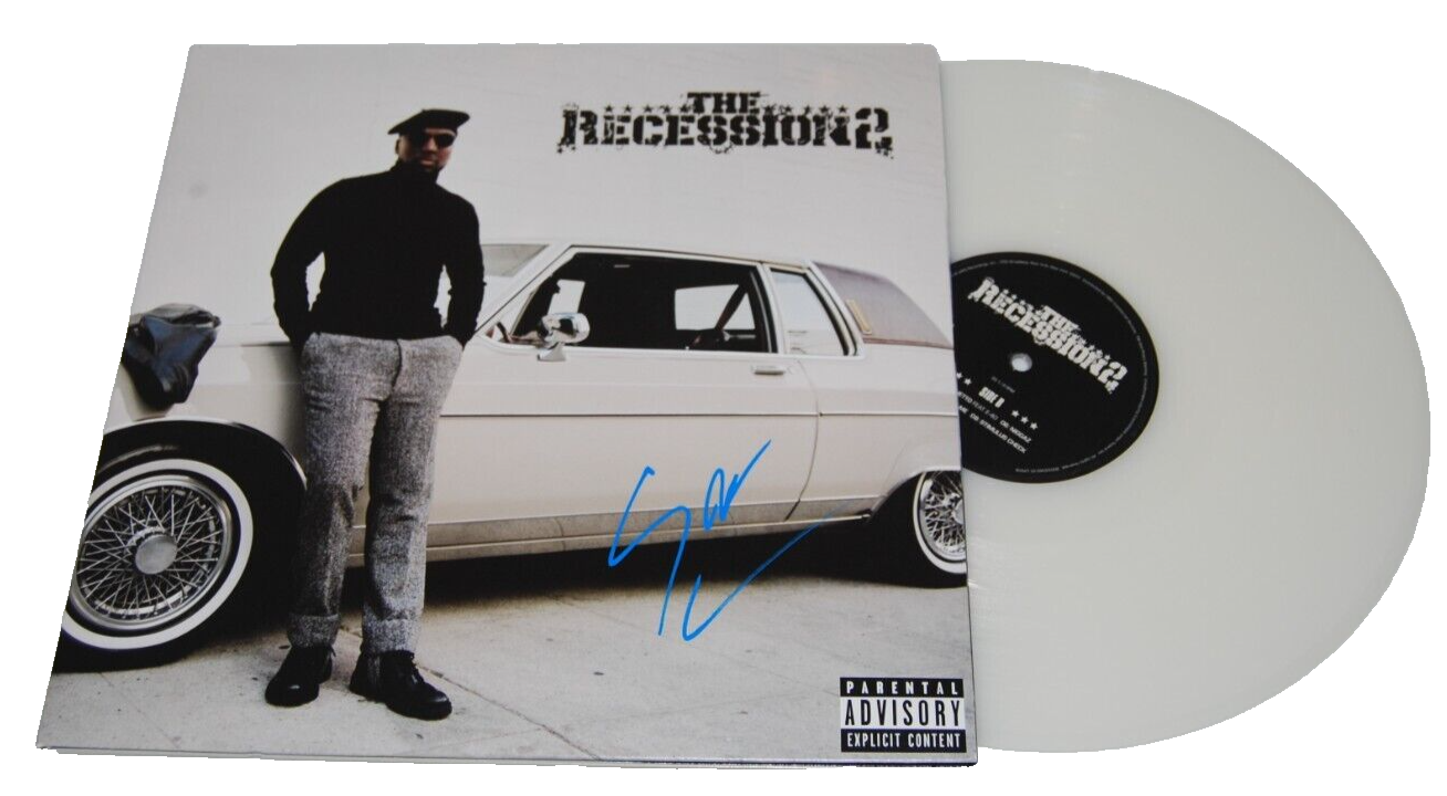 JEEZY signed (THE RECESSION 2) Back Rapper Record album LP BECKETT BN71193