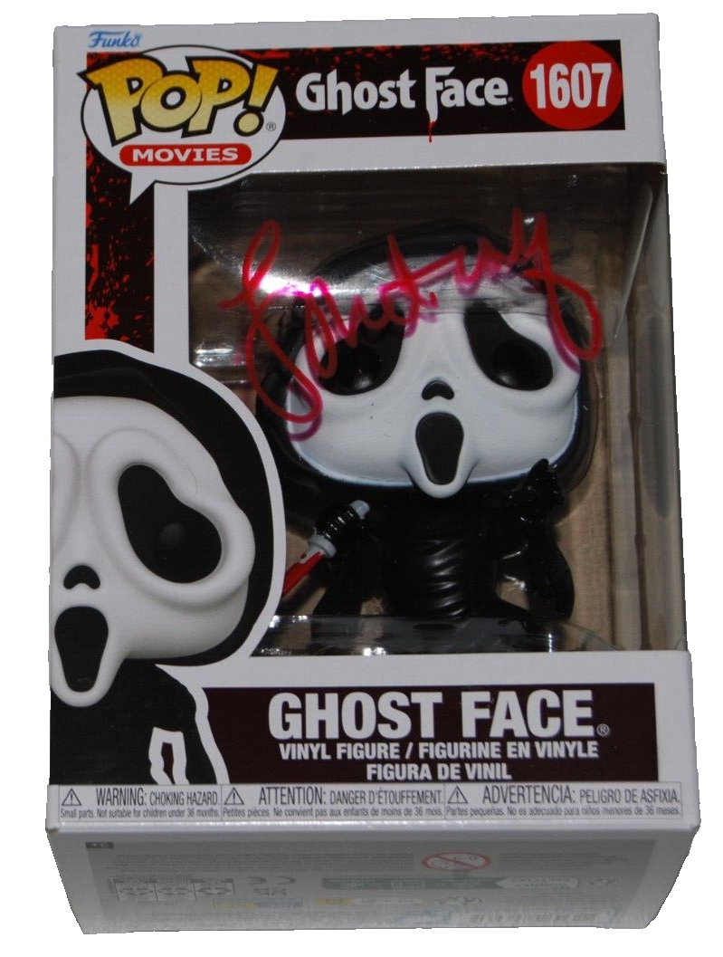 LAURIE METCALF signed (SCREAM) Ghost face 1607 Funko Pop #1176 BECKETT BN71129