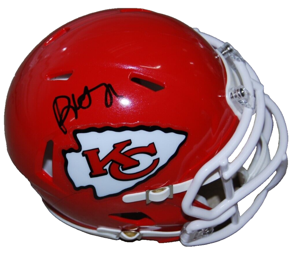 BRETT VEACH signed (KANSAS CITY CHIEFS) mini football helmet BECKETT BR32564