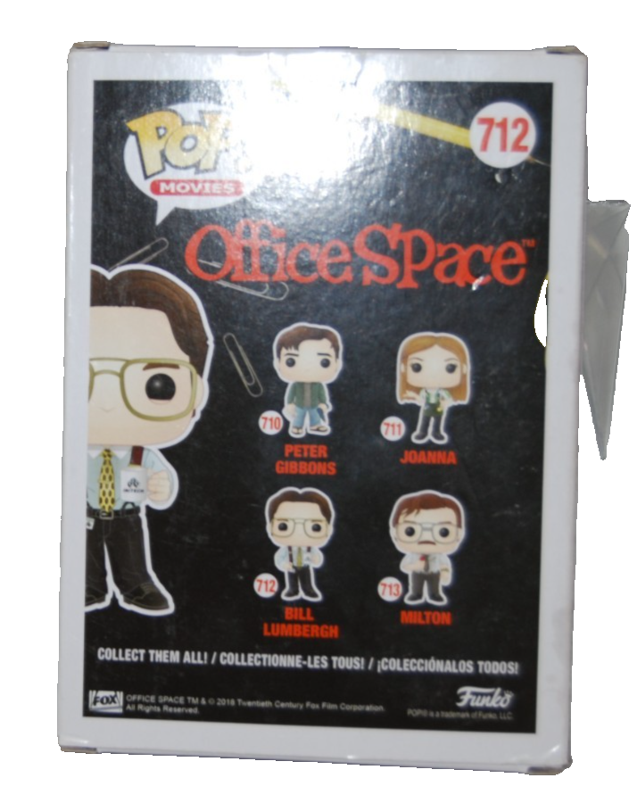 GARY COLE signed (OFFICE SPACE) Bill Lumbergh Funko Pop #712 BECKETT BY085878