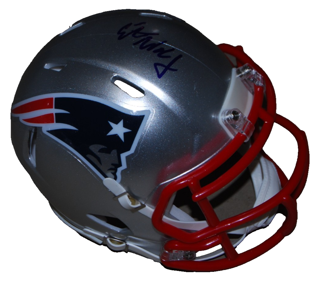 ELIOT WOLF signed (NEW ENGLAND PATRIOTS) mini football helmet BECKETT BW61064