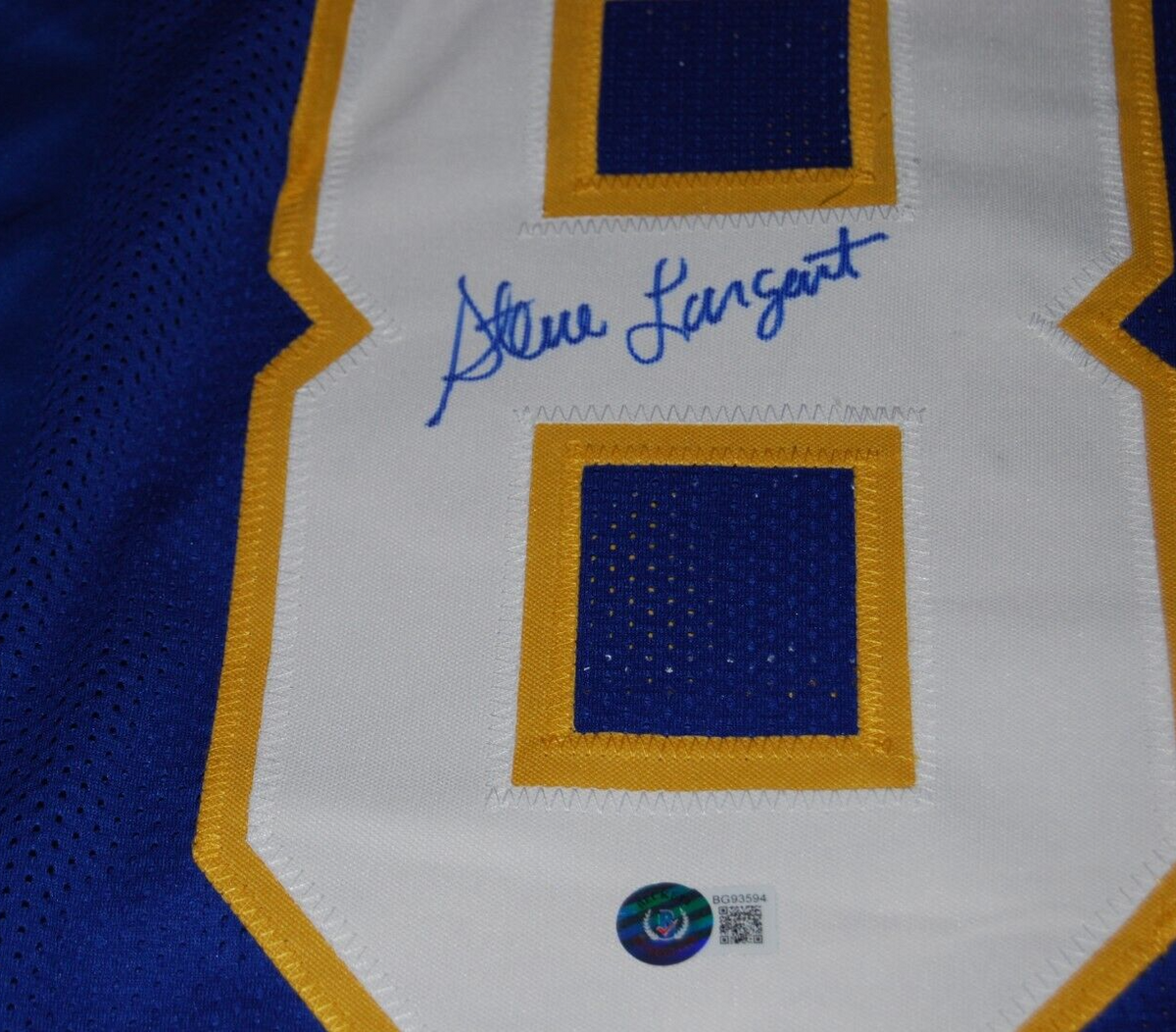 STEVE LARGENT signed (TULSA GOLDEN HURRICANES) XL custom jersey BECKETT BG93594
