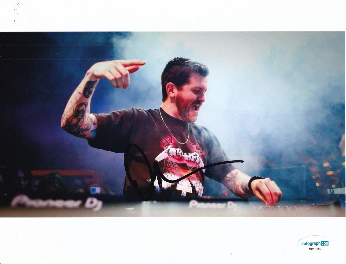 DILLON FRANCIS signed (GET LOW) Money Sucks Music DJ 8X10 photo ACOA SD19192