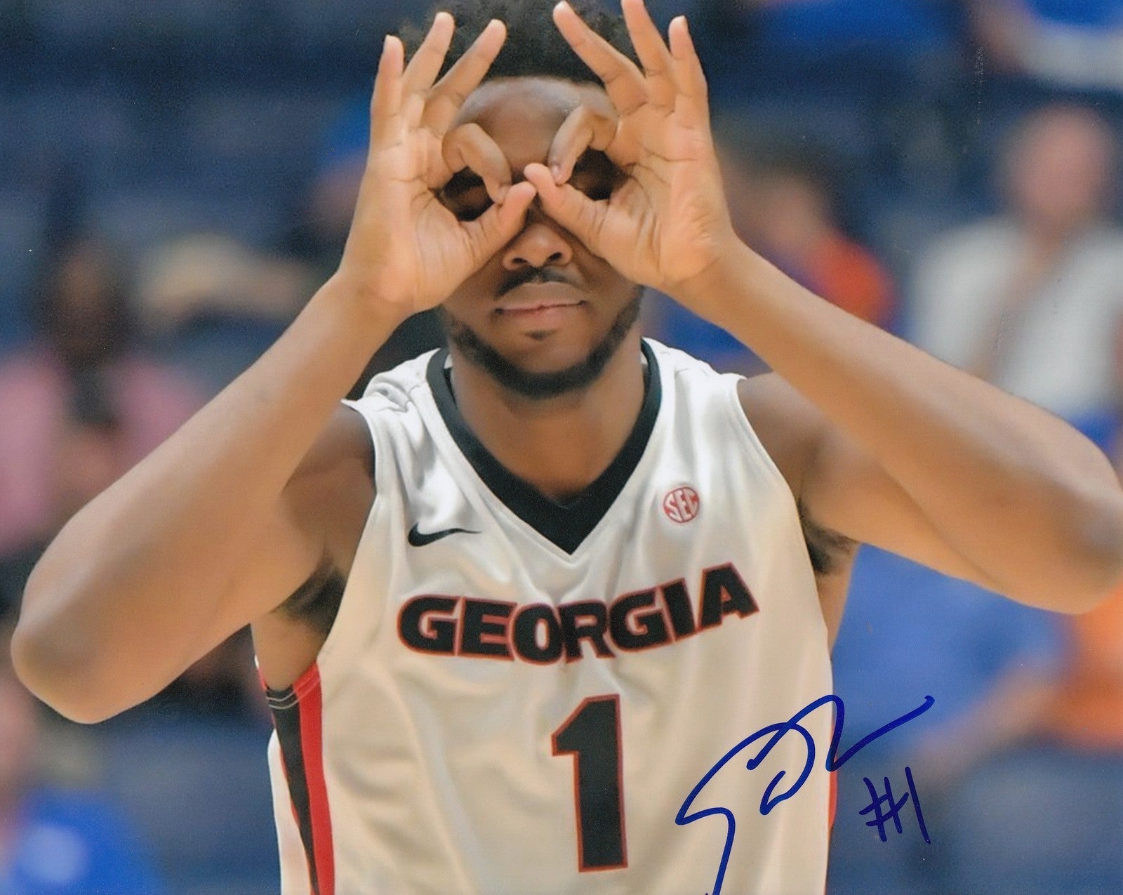 YANTE MATEN signed (GEORGIA BULLDOGS) Basketball 8X10 photo *NBA DRAFT* W/COA #4