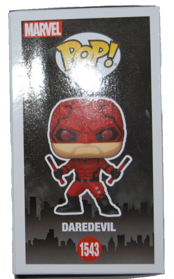 CHARLIE COX signed (DAREDEVIL) Born Again Funko Pop #1543 BECKETT BY085872