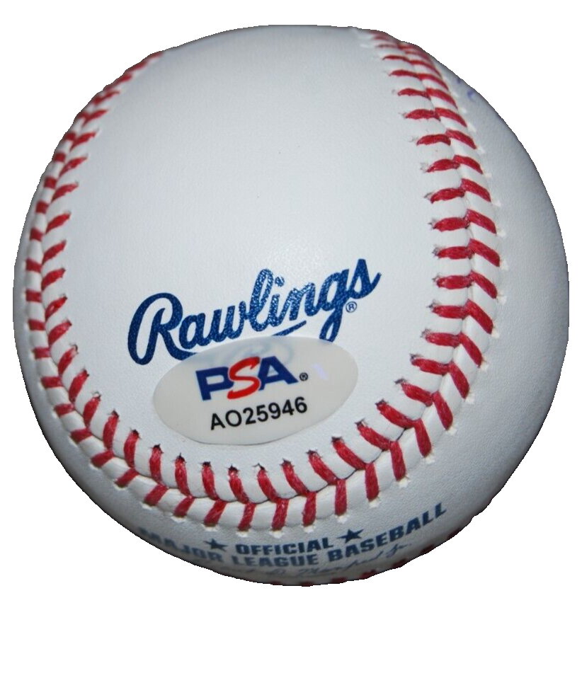 MIGUEL AMAYA signed (CHICAGO CUBS) OML Major League baseball PSA/DNA AO25946