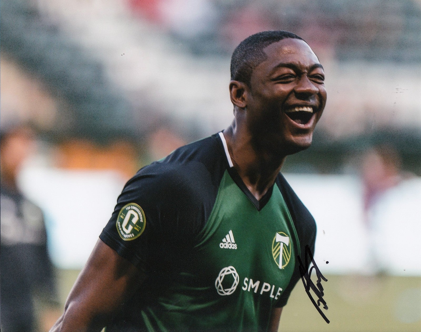 FANENDO ADI signed (PORTLAND TIMBERS) SOCCER 8X10 photo W/COA #5