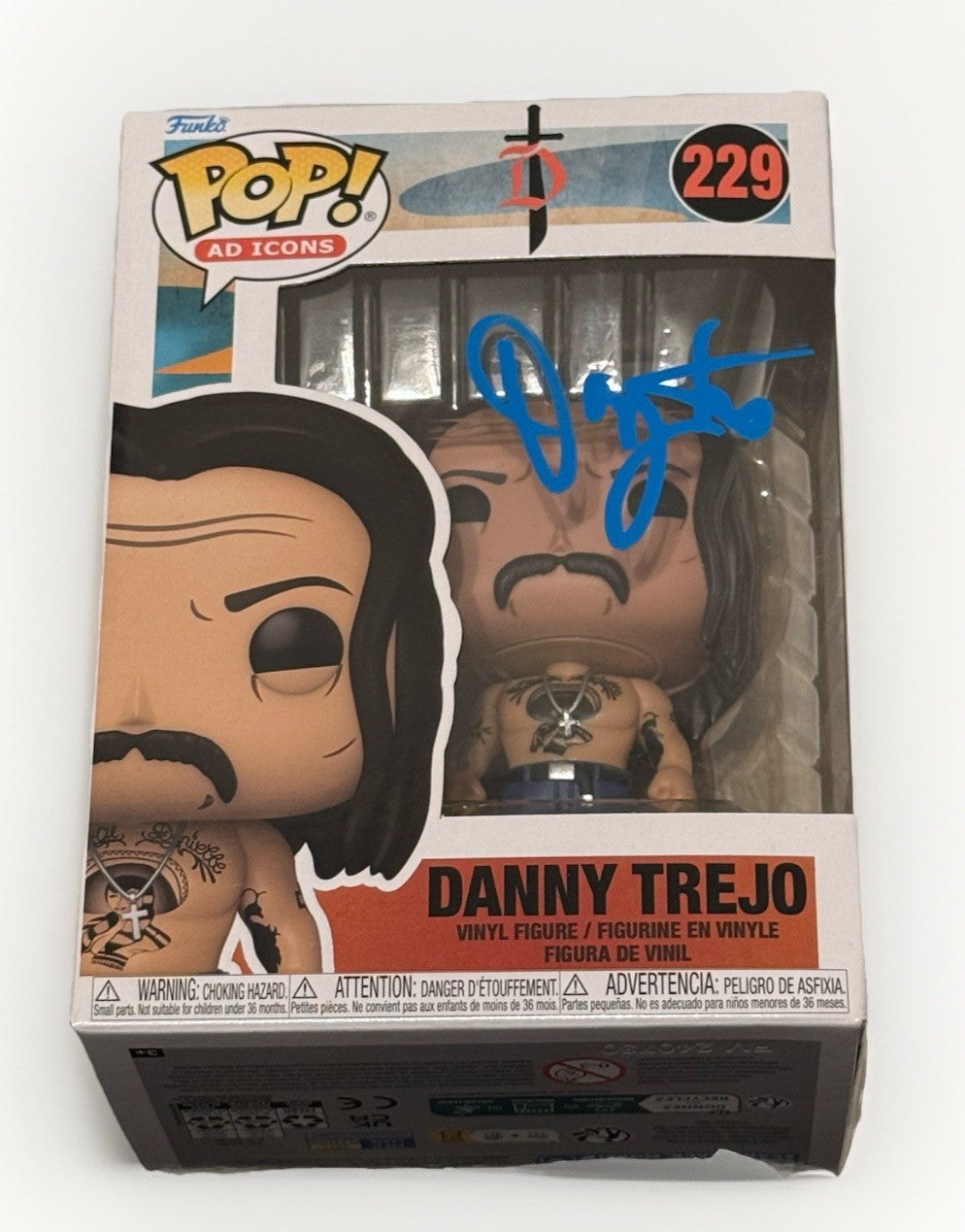DANNY TREJO signed (POP AD ICONS) autographed #229 Funko Pop BECKETT BAS BU41114