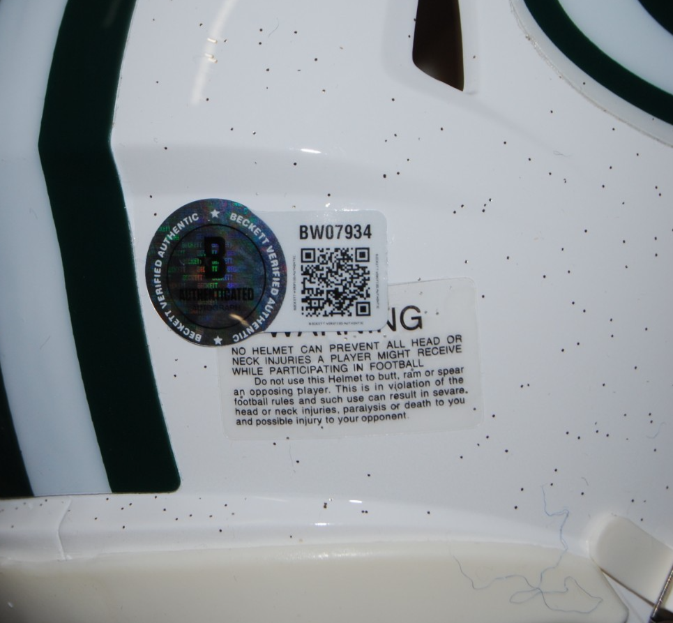 AL HARRIS signed (GREEN BAY PACKERS) white mini football helmet BECKETT BW07934