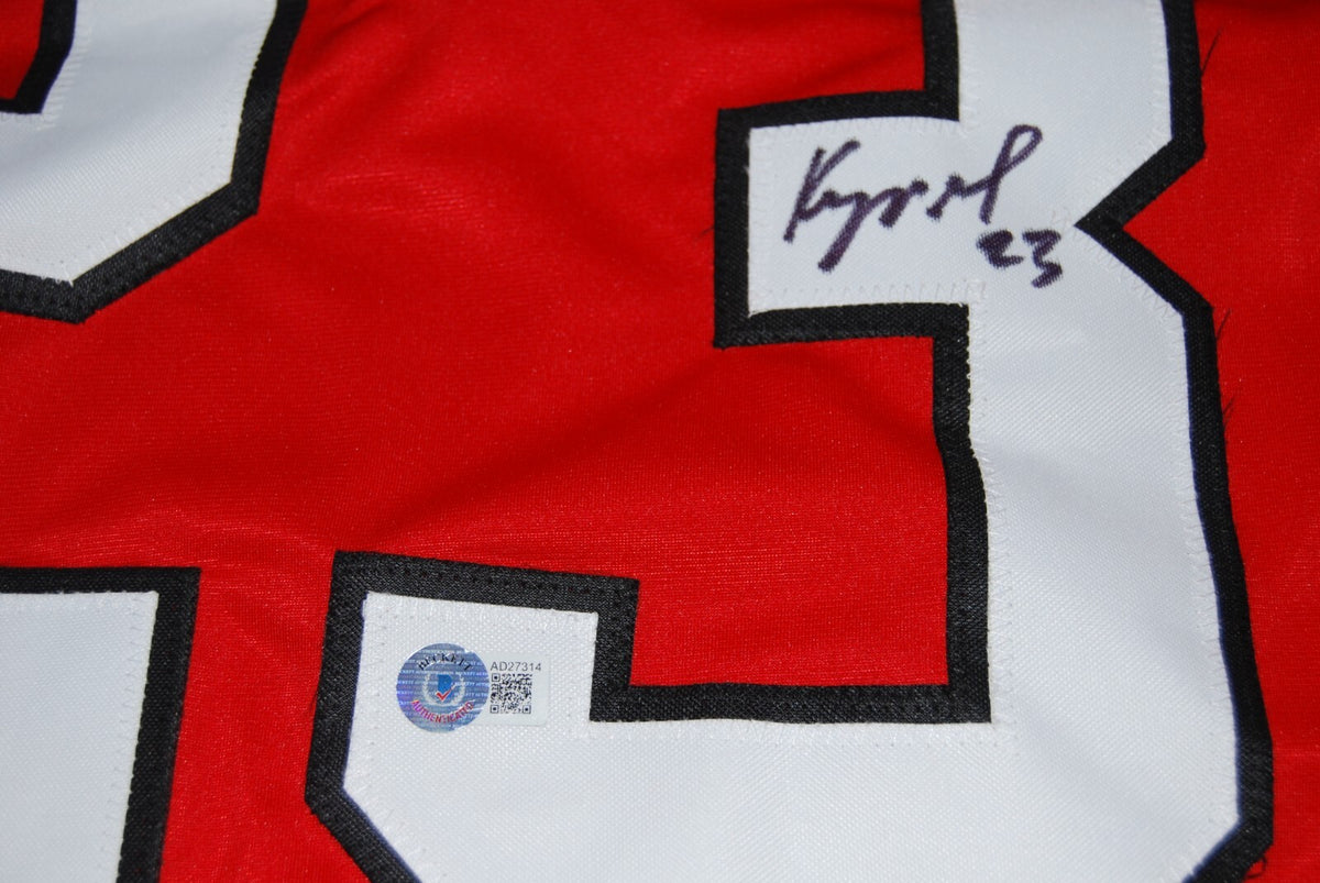 PHILIPP KURASHEV signed (CHICAGO BLACKHAWKS) XL hockey jersey BECKETT AD27314