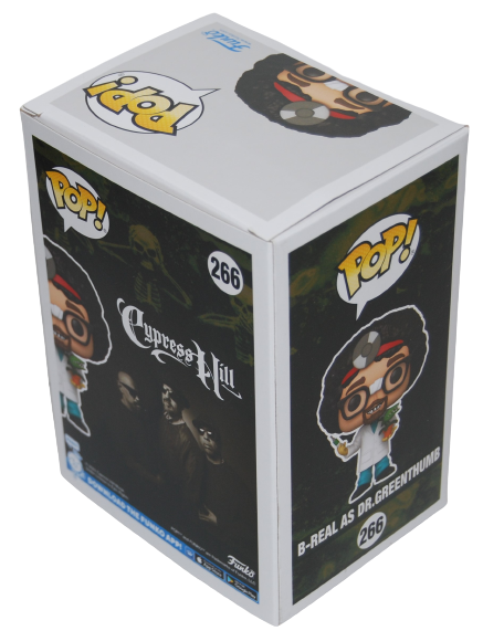 B-REAL signed (DR GREENTHUMB) #266 Funko Pop Cypress Hill BECKETT Authentic #1