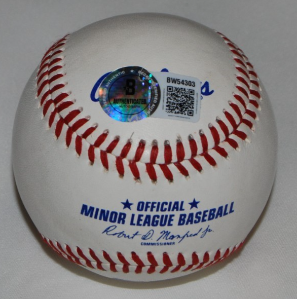 CADE HORTON signed (CHICAGO CUBS) ML Minor League baseball BECKETT BW54303