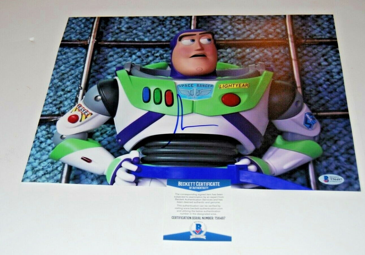 TIM ALLEN signed (TOY STORY 4) Movie 11X14 (BUZZ LIGHTYEAR) *PROOF* BECKETT BAS