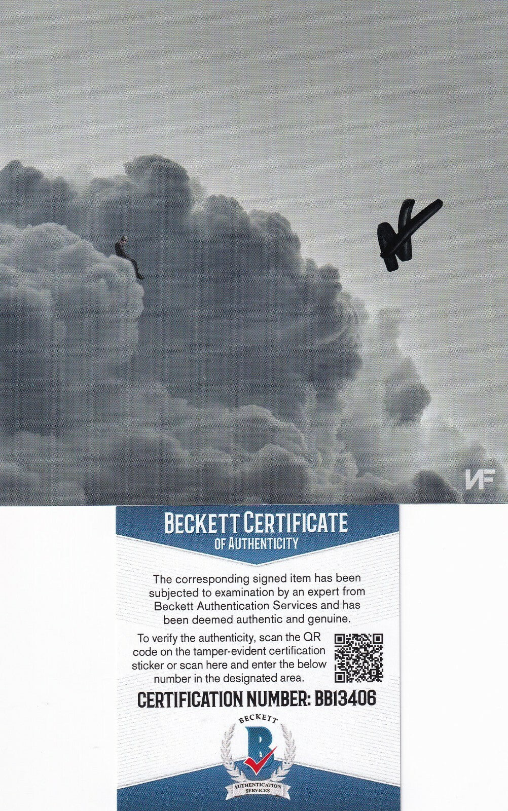 NF signed (THE MIXTAPE) Clouds auto CD Cover cd included BECKETT BAS BB13406