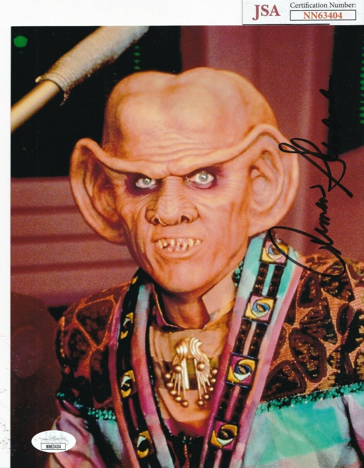 ARMIN SHIMERMAN signed (STAR TREK) Quark autographed 8X10 photo JSA NN63404