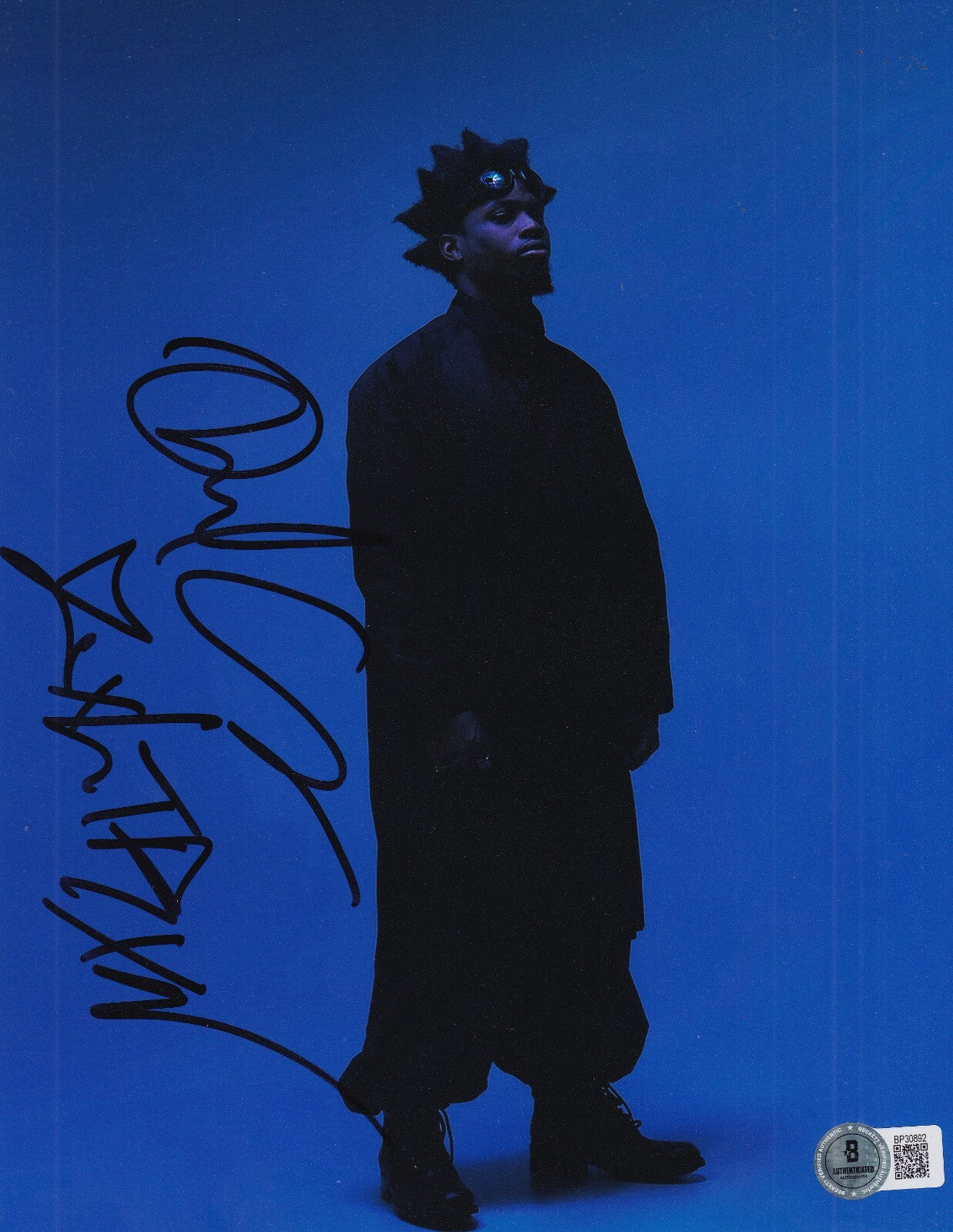 DENZEL CURRY signed (BLACK FLAG FREESTYLE) Rap Music 8X10 photo BECKETT BP30892