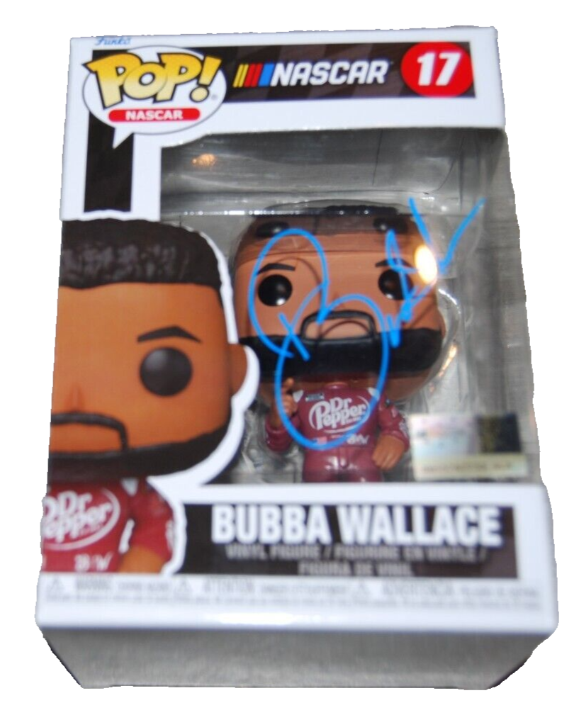 BUBBA WALLACE signed (NASCAR) autograph Racing FUNKO POP #17 BECKETT BAS BP30271