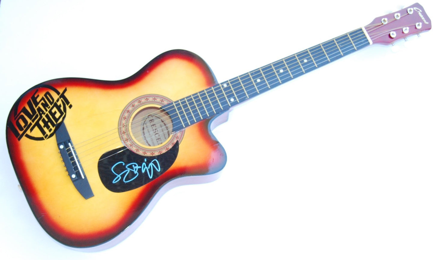 LOVE AND THEFT signed (ACOUSTIC GUITAR) Eric Gunderson Brian Bandas W/COA