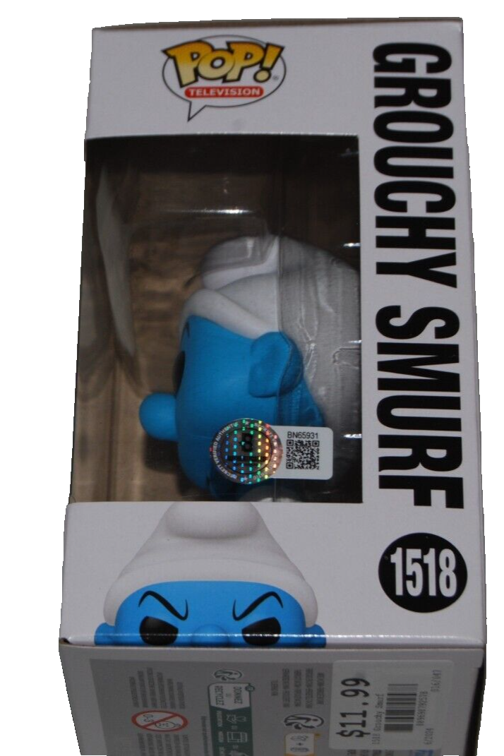 GEORGE LOPEZ signed (THE SMURFS) Grouchy Funko Pop #1518 BECKETT BAS BN65931