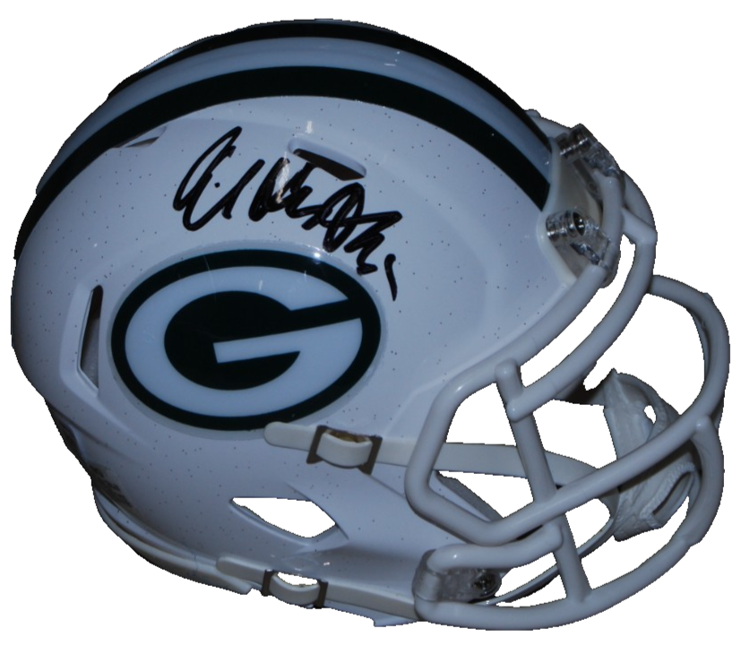 AL HARRIS signed (GREEN BAY PACKERS) white mini football helmet BECKETT BW07934