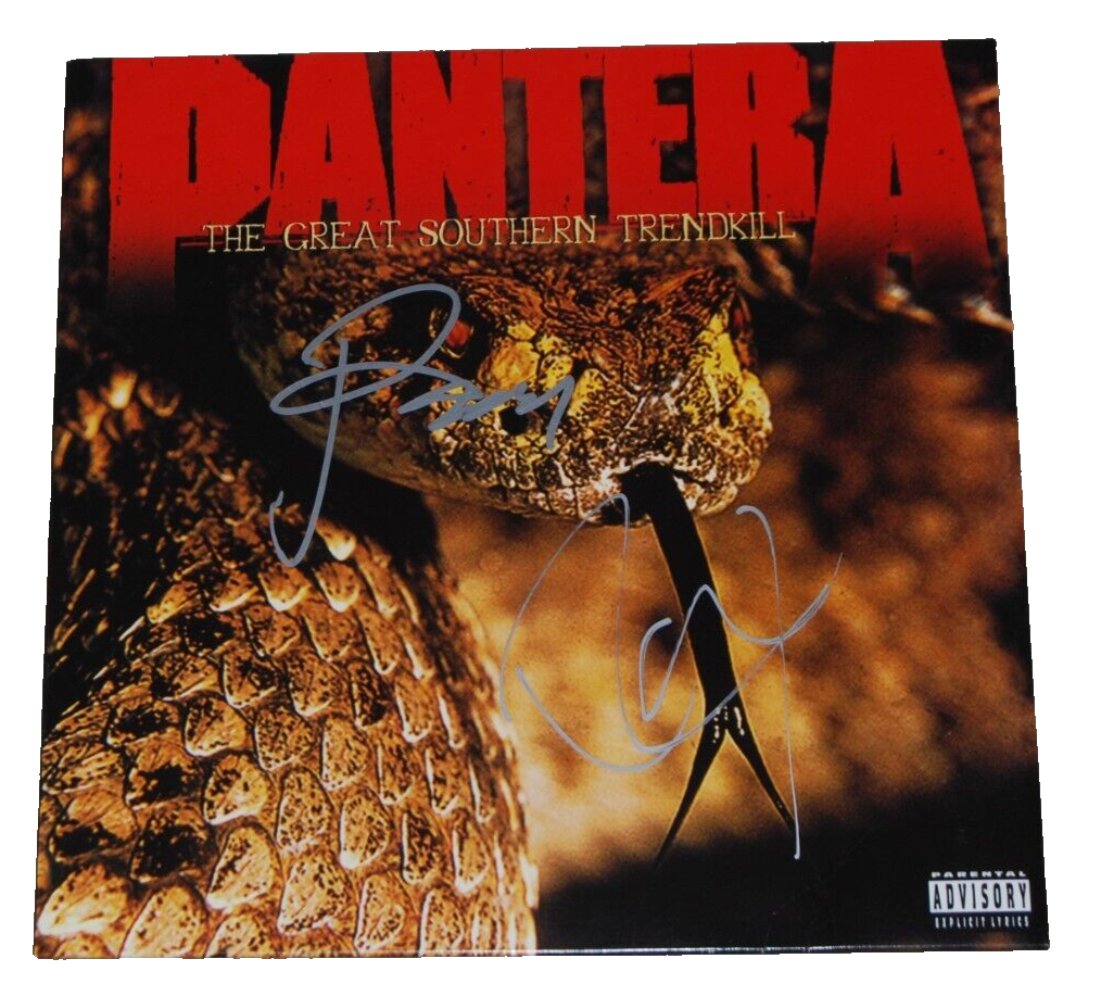 PANTERA signed (THE GREAT SOUTHERN TRENDKILL) Phil & Rex Vinyl Record LP BECKETT