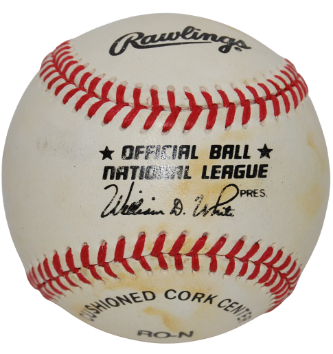 HAYWOOD JEFFRIES signed NL baseball (HOUSTON OILERS) North Carolina State  W/COA