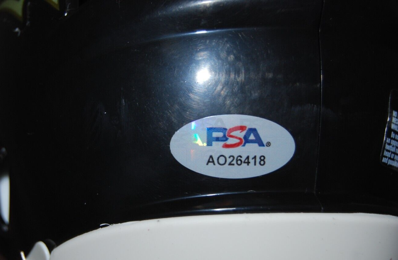 ZAY FLOWERS signed (BALTIMORE RAVENS) mini football helmet PSA/DNA AO26418