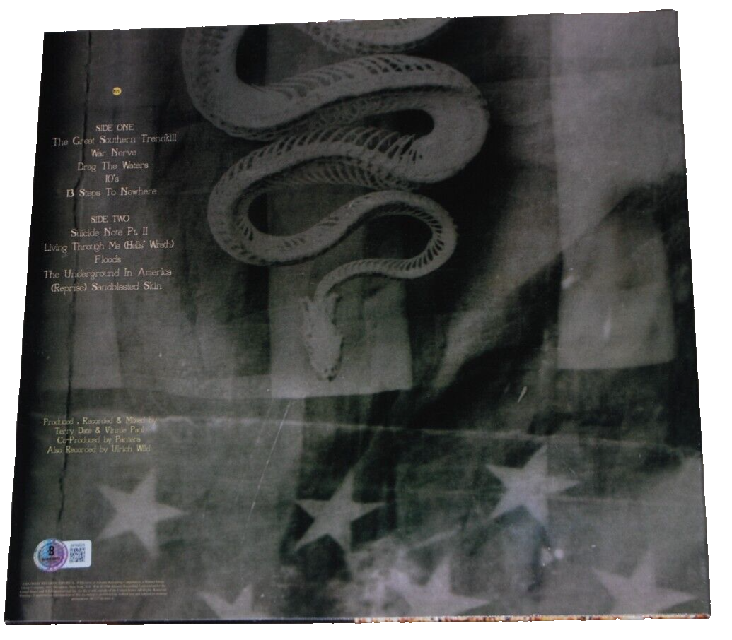 PANTERA signed (THE GREAT SOUTHERN TRENDKILL) Phil & Rex Vinyl Record LP BECKETT