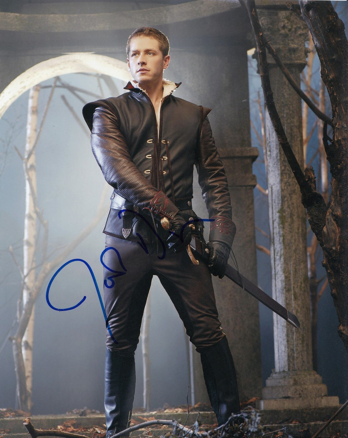 JOSH DALLAS signed (ONCE UPON A TIME) 8X10 photo W/COA *PRINCE CHARMING* #1